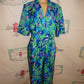 Vintage Joan Walters Blue/Purple Jumpsuit Size M