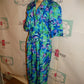 Vintage Joan Walters Blue/Purple Jumpsuit Size M