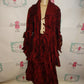 Vintage Peagus Burgundy 2 Piece Gaucho Pants Set Size 1x