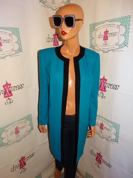 Vintage Kasper Blue/Black Throw Size M