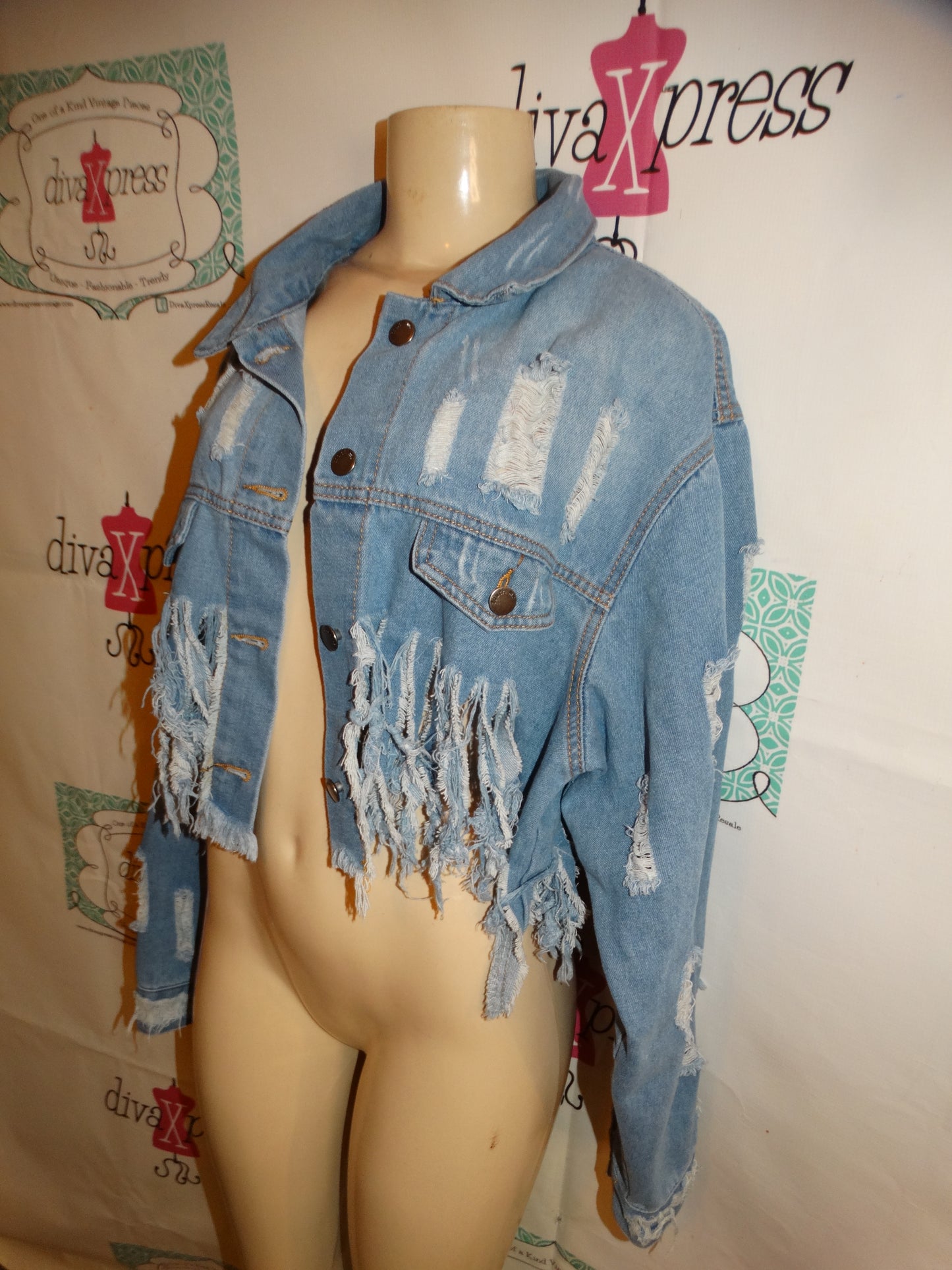 Touch Me JEAn Shingle Jacket Size 1x
