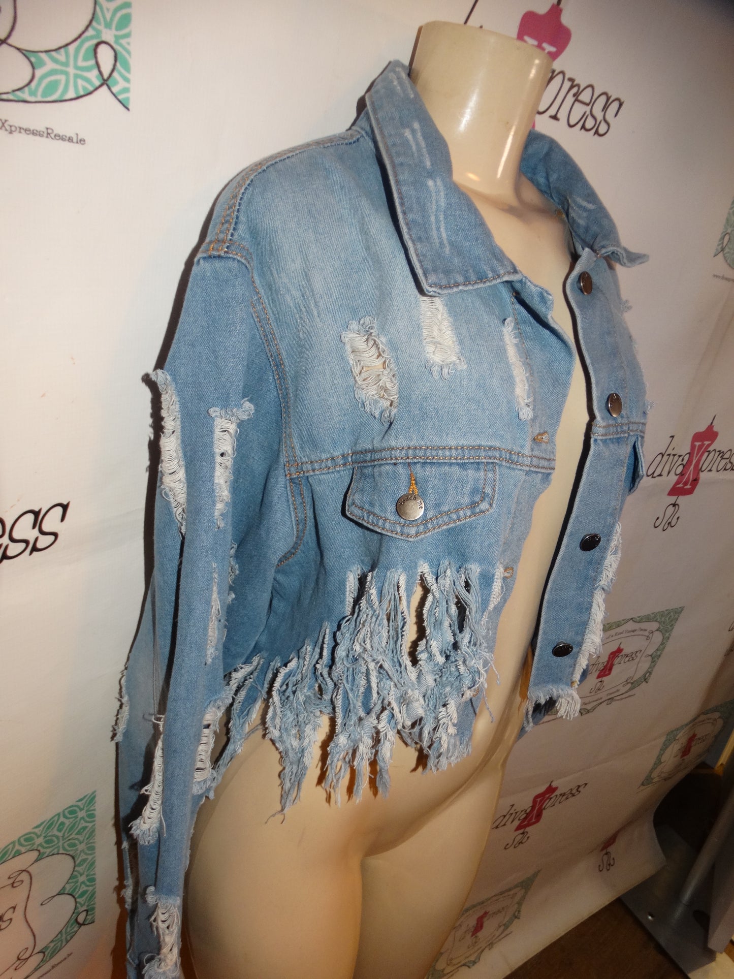 Touch Me JEAn Shingle Jacket Size 1x