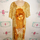 Vintage Freestyle Brown Face Dress Size 1x