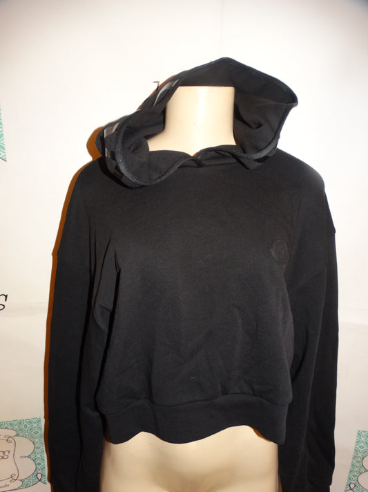 Moncler Black Half Sweat Shirt Size L