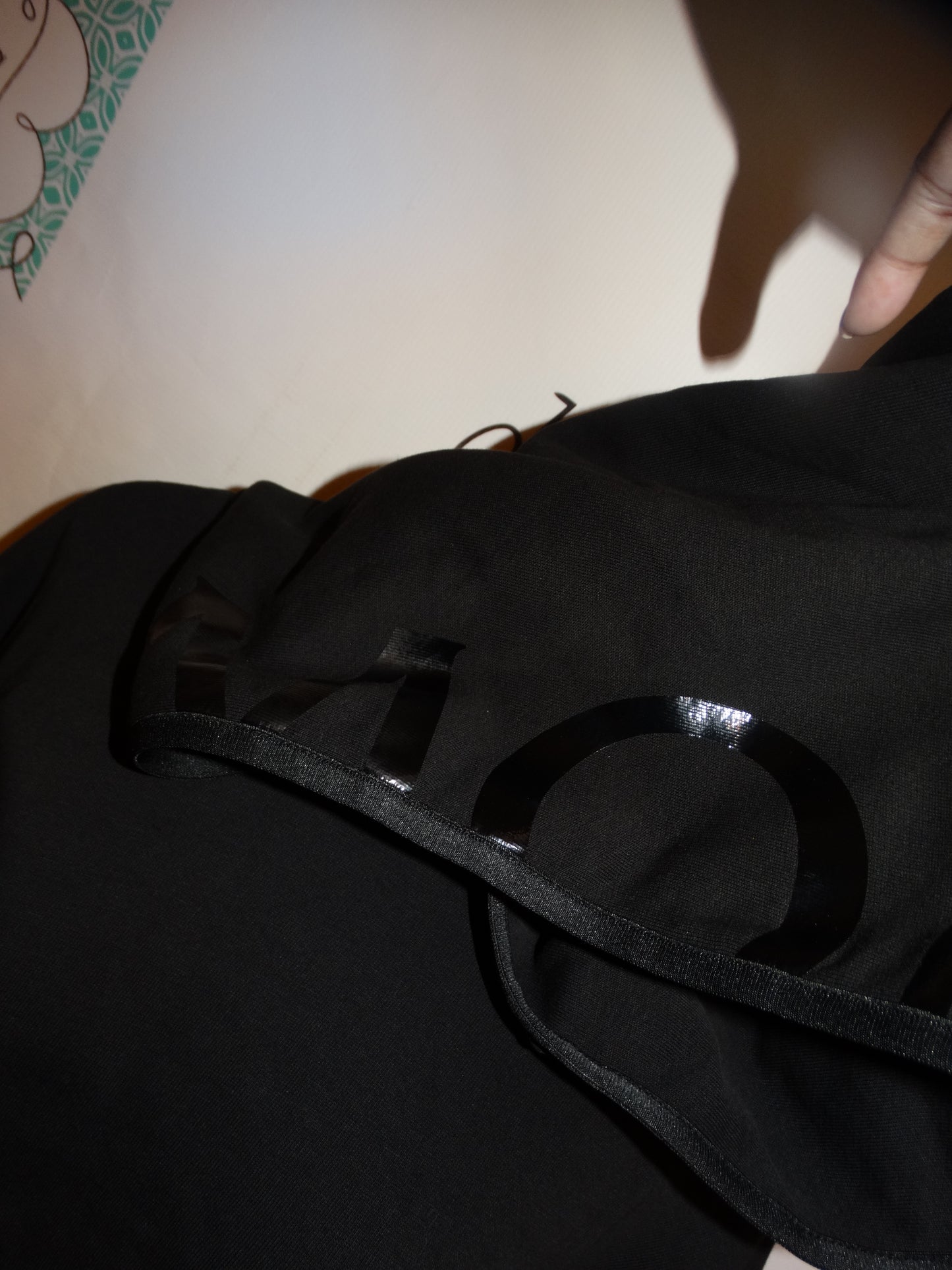 Moncler Black Half Sweat Shirt Size L