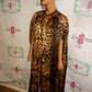 Vintage Leopard XL LOng Poncho Size 1 Size Fits All