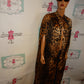 Vintage Leopard XL LOng Poncho Size 1 Size Fits All