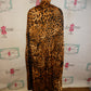 Vintage Leopard XL LOng Poncho Size 1 Size Fits All