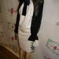 Elouquii White/Black Dress Size 1x NWT