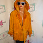 Vintage Mustard Yellow /Suede Coat Size L