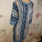Vintage Buckner Blue Coogi Style Dress Size XL