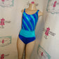 Vintage Robby Len Blue/Teal Bathing Suit Size M