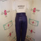 Vintage Marco Gianni Purple Leather Pants Size M