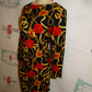Vintage Black/Gold Red Chain Dress Size S