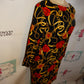 Vintage Black/Gold Red Chain Dress Size S