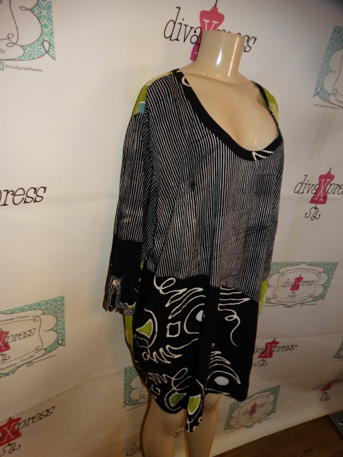 Vintage MLB Green/Black White Top Size 3x