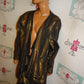 Vintage Gold/Black Stripe Jacket/Blazer Size 1x