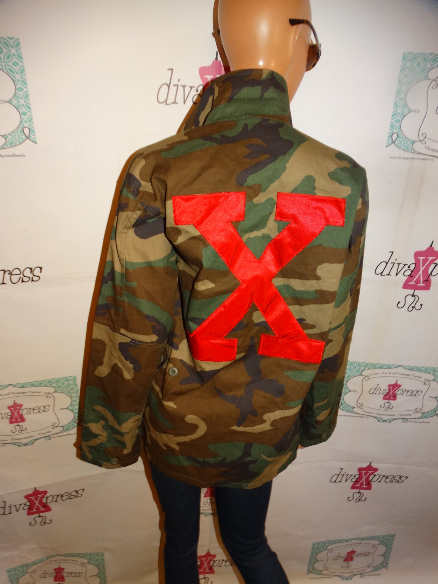 Army Fatigue Malcolm X Jacket Size M