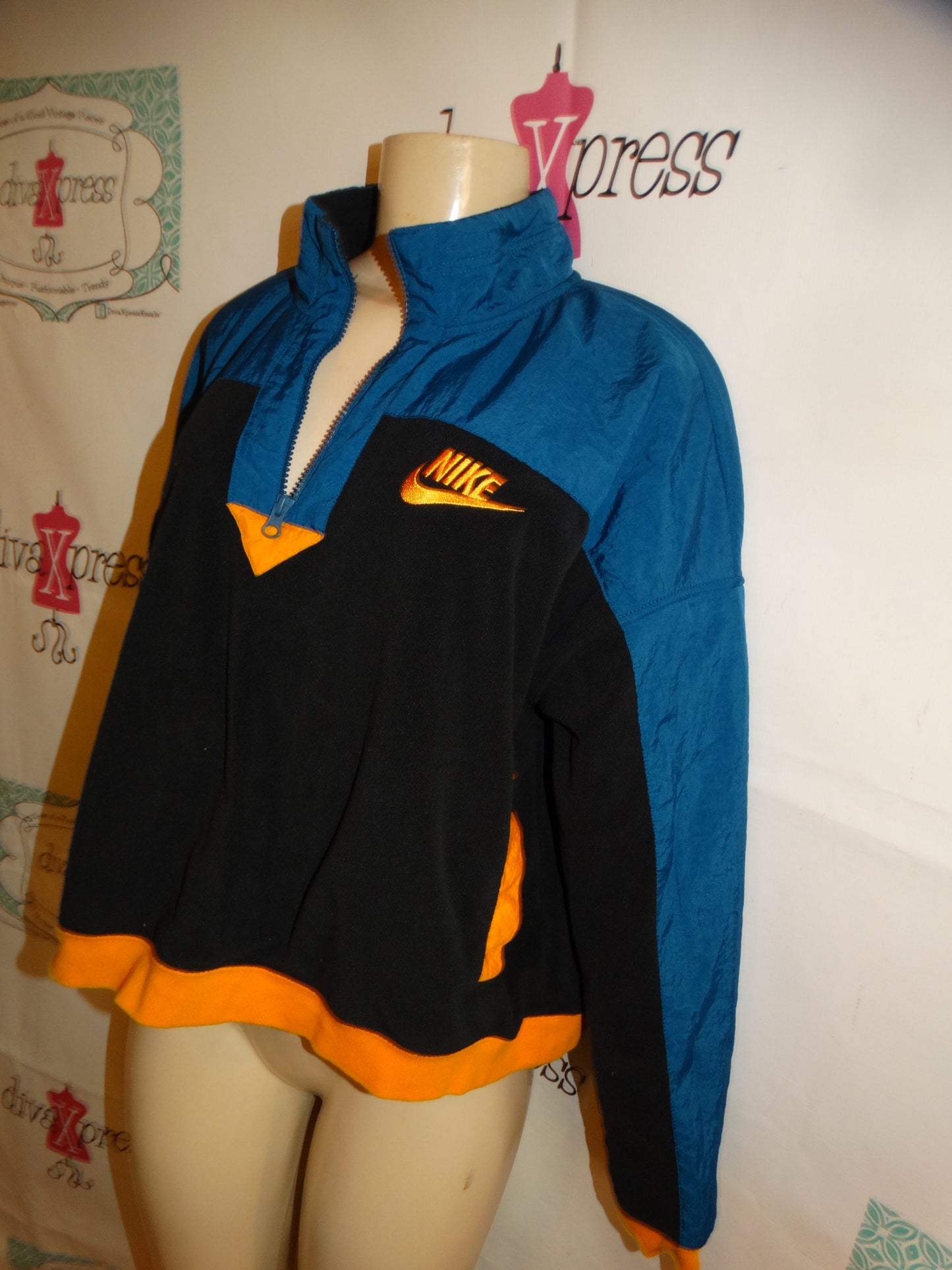 Vintage  Nike Blue/Yellow Jacket Size XL