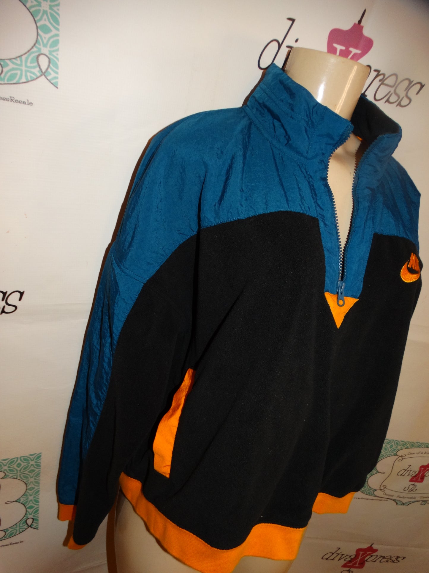 Vintage  Nike Blue/Yellow Jacket Size XL