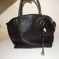 Authentic Black LEAther  Tory Burch Purse Size L