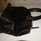 Authentic Black LEAther  Tory Burch Purse Size L
