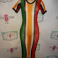 Vintage Jamaican Print Sheer Coverup Size M