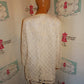 Vintage MattinG  Cream Sheer Lace Throw Size 1x