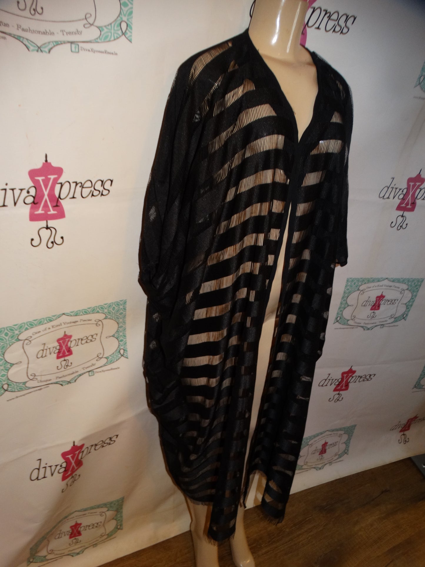 Vintage 3K Sheer Duster  Throw Size 2x-3x