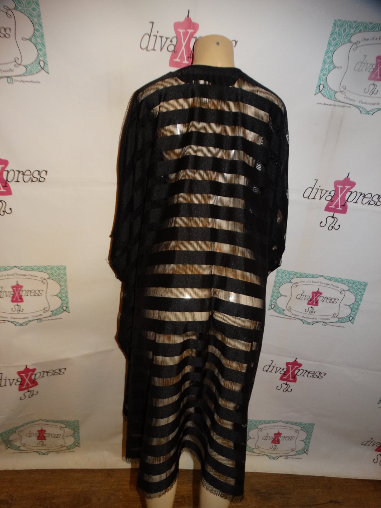 Vintage 3K Sheer Duster  Throw Size 2x-3x