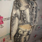 Noble U Snake Skin Print 2 Piece Skirt Set Size M