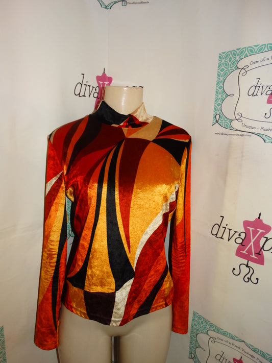 Vintage Laurel Colorful Blouse Size S