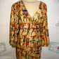 Vintage Laptoozee Gran Dancing Blouse Size 1x