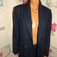 Vintage JG Hook Blue/White Stripe Long Trench Blazer Size L
