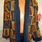 Vintage Nautical Blue/Tan Duster Throw Size 1x