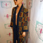 Vintage Nautical Blue/Tan Duster Throw Size 1x