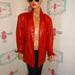 Vintage Tess Red Leather Jacket Size L
