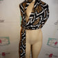 Black/White Tan XL Scarf