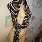 Black/White Tan XL Scarf