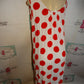 White/Red Polka Dot Dress Size XL