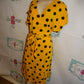 Black/Gold Mustard Yellow Polka Dot Cross Dress Size XL