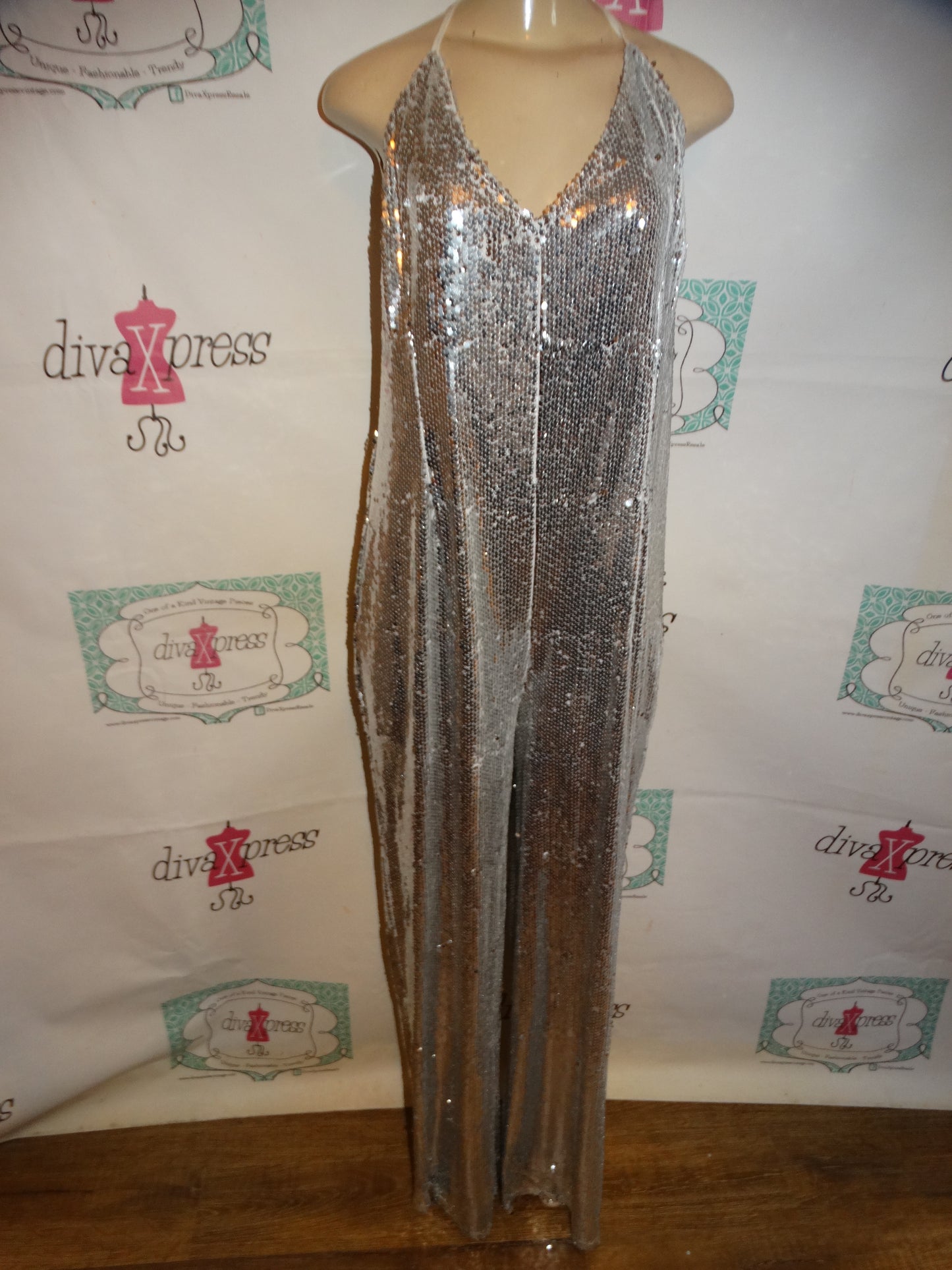 SIlver Sequins Jumper Size 1x