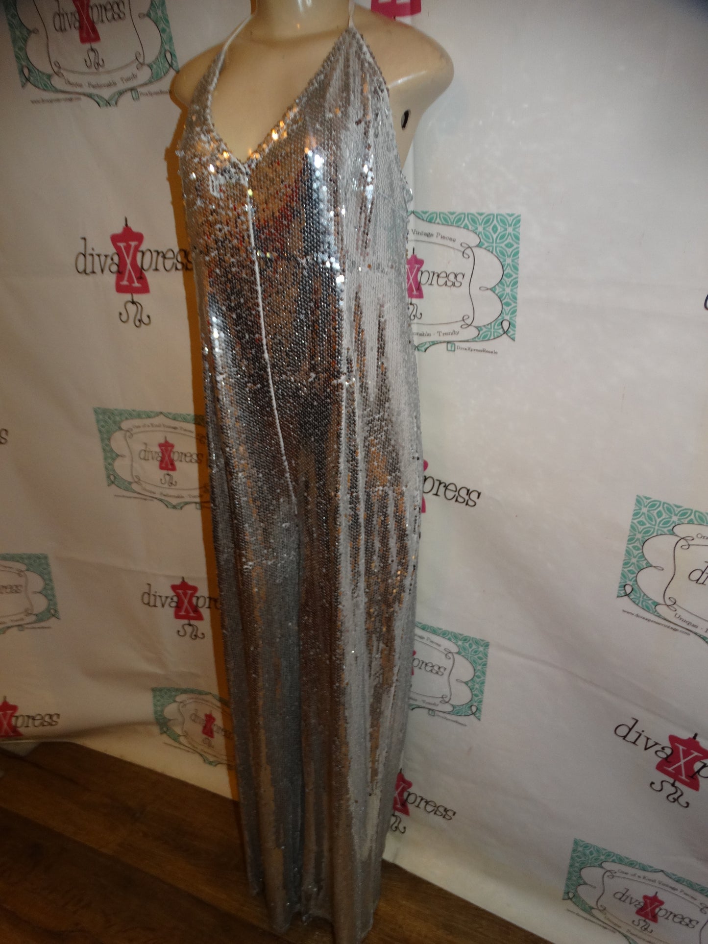 SIlver Sequins Jumper Size 1x