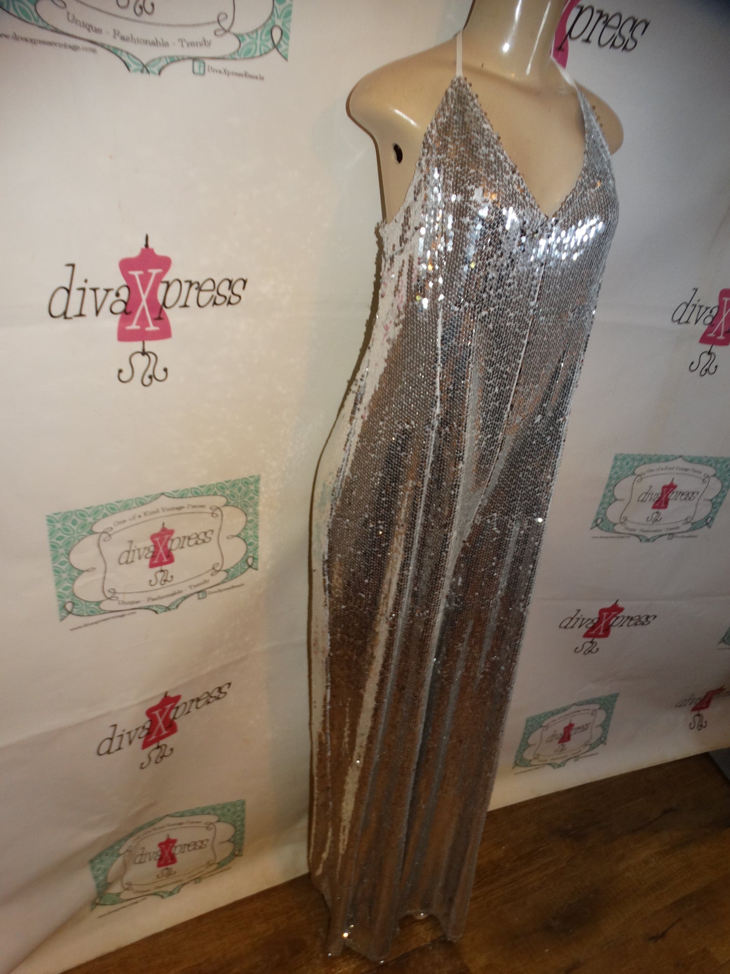 SIlver Sequins Jumper Size 1x