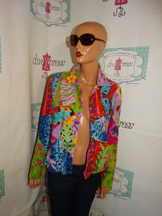 Vintage Sandy Colorful Jacket Size M