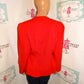 Vintage Lilii Ann REd Peplum Blazer M