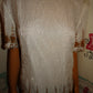 Vintage Lawerence Kazar White/Gold Sequins Top Size M