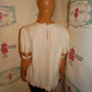 Vintage Lawerence Kazar White/Gold Sequins Top Size M