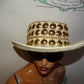 Vintage Cream Beaded Hat