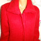 Vintage Red Sweater Coat Size L